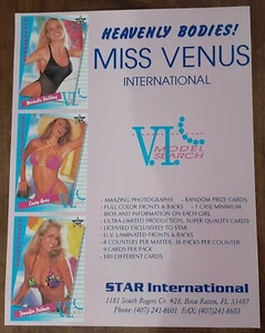 Promo Sell Sheet 1994 MISS VENUS International Trading Cards STAR International - Picture 1 of 1