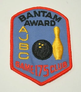 Bantam Award Bowling AJBC Game 175 Club Patch New NOS 1970s - Picture 1 of 2