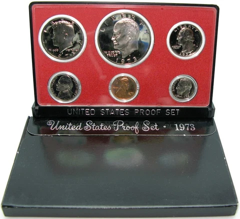 1973-S U.S.  Proof Set - 6 Coins in OGP Cover