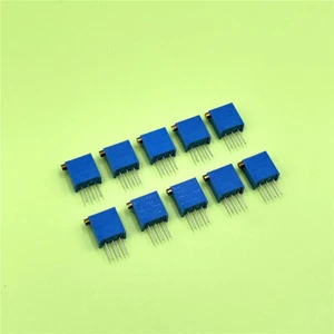 100pcs 3296X 100 to 500K Ohm Multi Turn Trimmer Potentiometer Variable Resistor - Picture 1 of 8