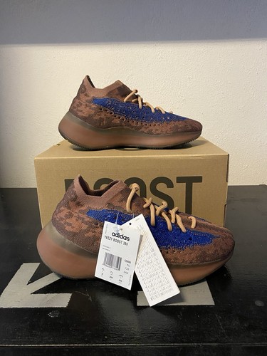 NUOVO Adidas Yeezy Boost 380 taglia 41 1 3 marrone blu azzurro sneaker scarpe sportive