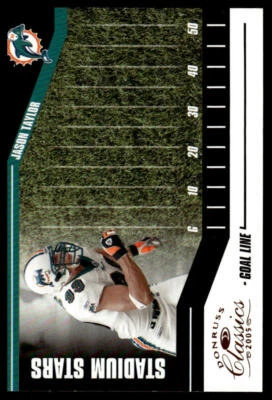 2005 Donruss Classics #SS-21 Jason Taylor Stadium Stars Goal Line Bronze #/750 - Image 1 of 2