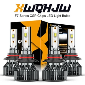 9005+9006 LED Combo CSP Kit de Faros LED 30000LM Bombillas Haz Alto/Bajo 6000K - Imagen 1 de 8