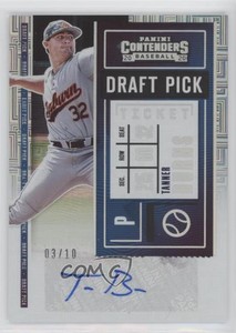 2020 Panini Contenders Draft Pick 2 Building Blocks Ticket /10 Tanner Burns Auto