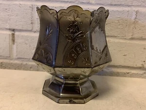 Vintage Simpson Hall Miller & Co. Silber Triple Plate Floral Decorated Vase - Bild 1 von 10