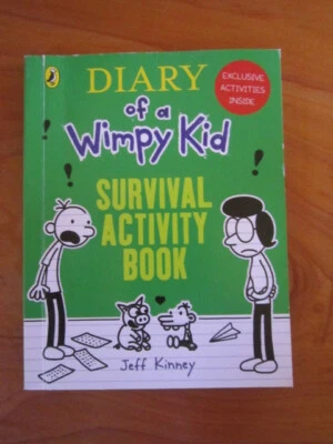 BOOK S/C DIARY OF A WIMPY KID SURVIVAL ACTIVITY BOOK   GREAT   **** MUST SEE *** - Image 1 of 2