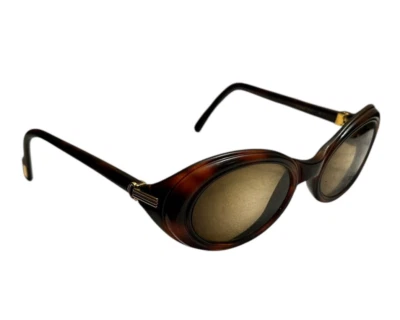 Cartier Sunglasses Tortoise Frisson Oval with Trashed Red Case Vintage Rx AS IS - Image 1 of 4
