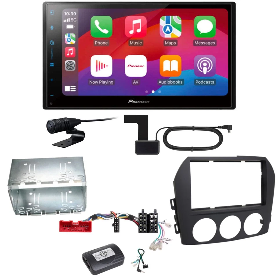Pioneer SPH-DA77DAB CarPlay Android Auto DAB+ Einbauset für Mazda MX-5 NC FL - Bild 1 von 1