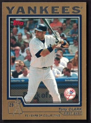 2004 Topps Traded and Rookies GOLD #T44 Tony Clark New York Yankees #'d/2004 - Image 1 of 2