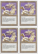MTG: DRAGON ENGINE Revised (3rd) Edition RARE; played, Excellent condition x4