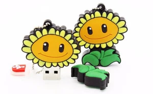 2.0 16gb 32gb 64gb Yellow Sunflower Plants Vs Zombies USB Flash Thumb Drive - Picture 1 of 3