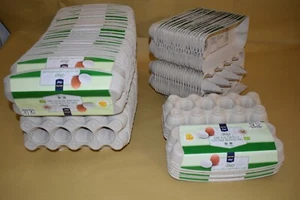 80 xStück Eierschachteln 10er aus Pappe bedruckt Eierkartons Eierlagen top zust - Bild 1 von 3