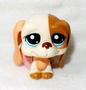 LITTLEST PET SHOP ORIGINAL LPS #2096 HASBRO HUND BASSET BLAUE AUGEN + ROCK - Bild 1 von 5