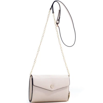 Women Small Crossbody Shoulder Bags Ladies Purses Structure with Chain Strap - Image 1 of 4