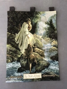 Greg Olsen Religious Tapestry Wall Hanging “Be Not Afraid” Jesus Lord God SP2242 - Picture 1 of 7