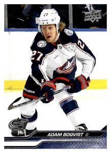 2023-24 UD Upper Deck Series 1 52	Adam Boqvist	Columbus	Blue Jackets