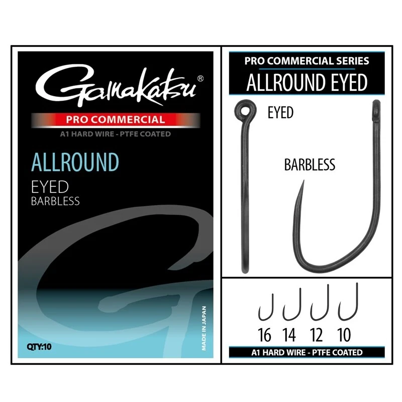Amo  Gamakatsu Pro-C Allround Eyed A1 PTFE BL COREGONE  AGONISMO NO ARDIGLIONE - Immagine 1 di 1