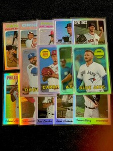 2017 2018 2019 2020 Topps Heritage Silver Refractor Parallel /5** - YOU PICK!