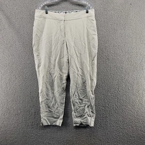Peter Nygard Women's Size 16 Ivory Mid Rise Stretch Twill Pants - Picture 1 of 8