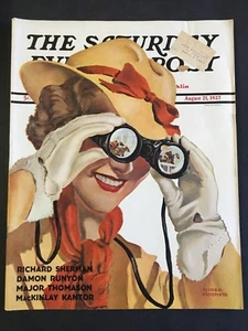The Saturday Evening Post August 21 1937 cover by Alfred Panepinto - Picture 1 of 2