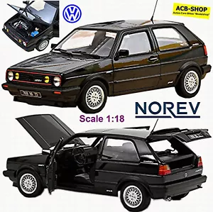 VW Golf Gti Match 1989 Tipo 19E/1G1 Nero Metallico 1:18 Norev 188559 - Foto 1 di 4