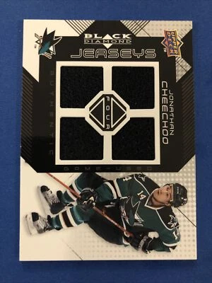 2008-09 Black Diamond Jersey Jonathan Cheechoo San Jose Sharks - Image 1 of 2