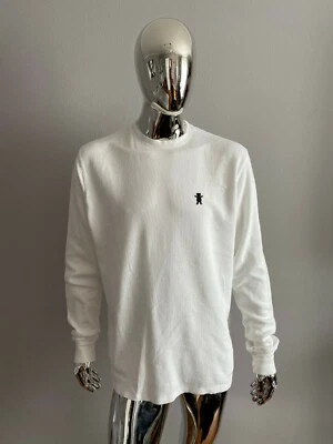 Men's Grizzly GripTape White Basic Long Sleeve Shirt Size 2XL - Image 1 of 4