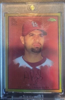 2008 Topps Chrome Refractor, St. Louis Cardinals Albert Pujols # TCCP1 SP RARE - Image 1 of 2