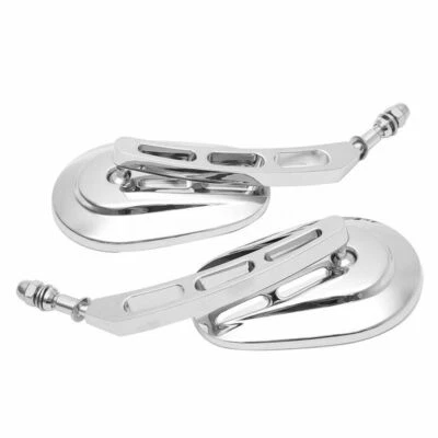 Espejos retrovisores laterales huecos personalizados para motocicleta Harley Davidson Touring Chopper Bobber Foto 1 de 4