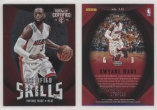 2015-16 Panini Totally Certified Certified Skills /199 Dwyane Wade #10 HOF