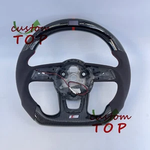LED Carbon Fiber Steering Wheel fit For Audi B9 A3 A4 A5 S3 S4 S5 Q2 Q5 Q7 Q8 SQ - Bild 1 von 8