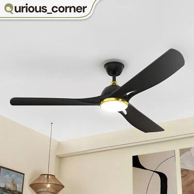 56 Inch Ceiling Fan App Remote Control with Light Reversible 6 Speed Function - Image 1 of 4