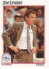 1991-92 Hoops Philadelphia 76ers Basktball Card #240 Jim Lynam CO