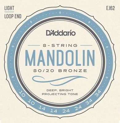 Cuerdas De Mandolina D'Addario EJ62 Juego Ligero En Hobgoblin Music - Immagine 1 di 2