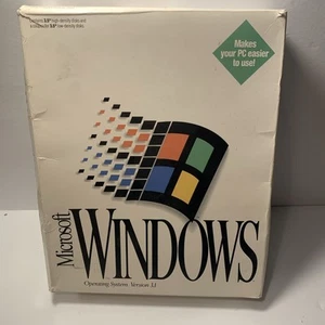 Windows 3.1 Operating System on 3.5" Disks in Original Retail Big Box OPEN USED - Picture 1 of 12