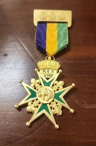 Rex 2018 Men's Membership Ducal Pin Badge New Orleans Mardi Gras Krewe Favor Mad - Picture 1 of 3