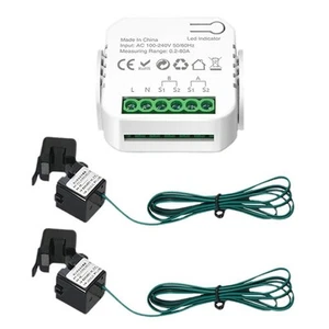 Tuya WiFi Meter Digitaler Energiezähler 80A Stromwandler Solar PV Strompro2756 - Bild 1 von 10
