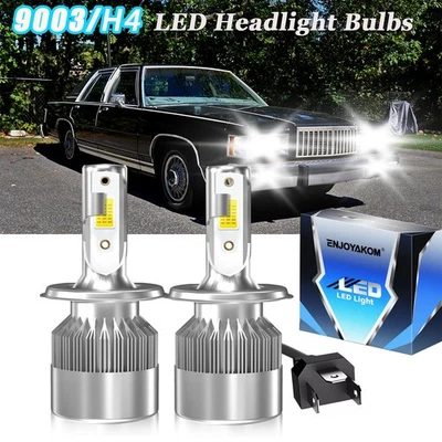 Faróis de LED H4 9003 para Mercury Grand Marquis 1979-1991 feixe alto baixo branco - Imagem 1 de 4