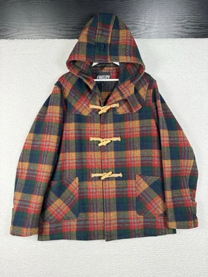 Chaqueta con capucha vintage de lana a cuadros FIDELITY - grande para hombre Foto 1 de 4