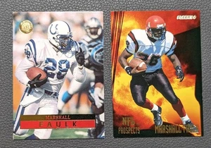 Fleer 1994 🏈Marshall Faulk 7 de 25 y 1996 Fleer NFL Prospects #67⚡ - Imagen 1 de 2