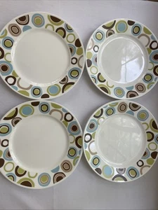 Corelle Corning ROLA 4 Dinner Plates 10.75". Discontinued Retro - Picture 1 of 5