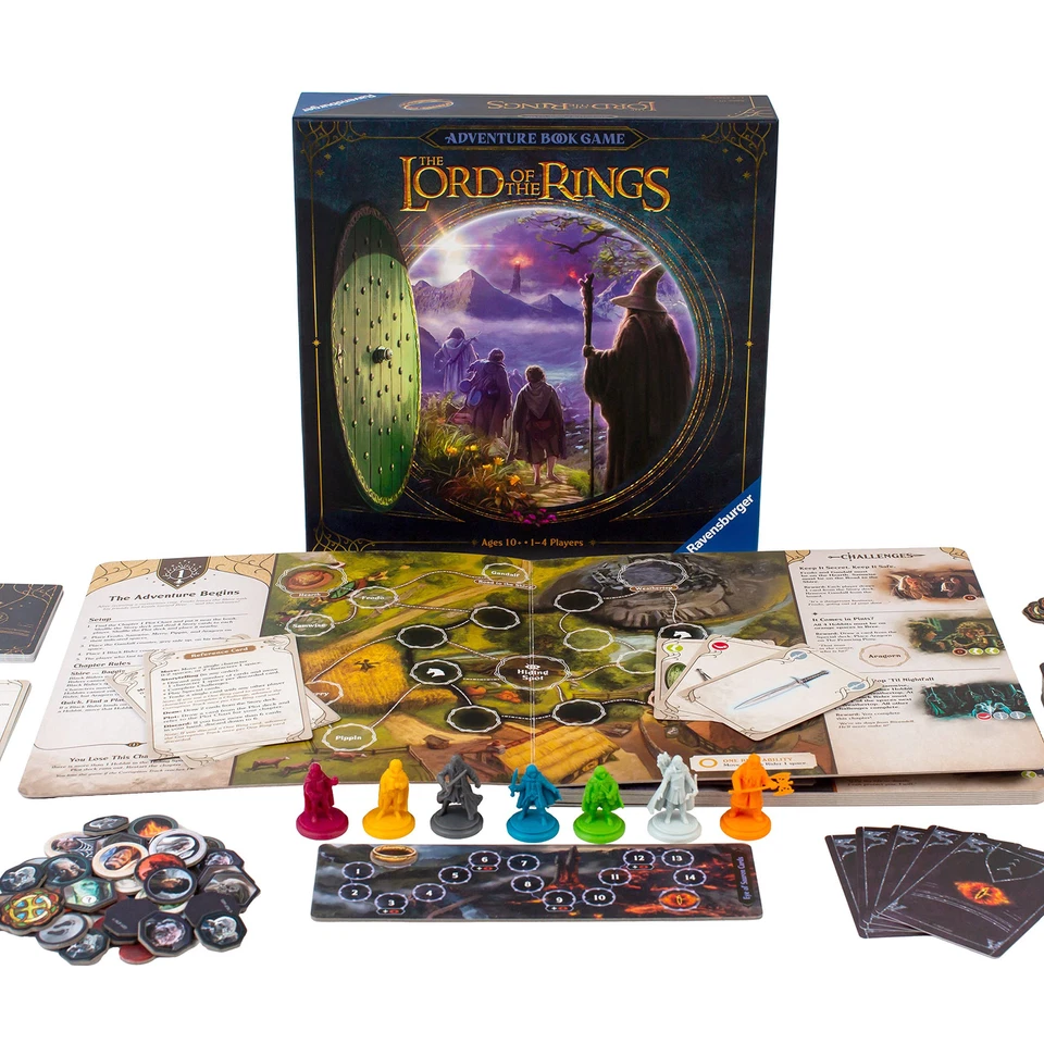 Lord of the Rings Adventure Book Game Cooperative Strategy for 1 to 5 Players - Image 1 of 4