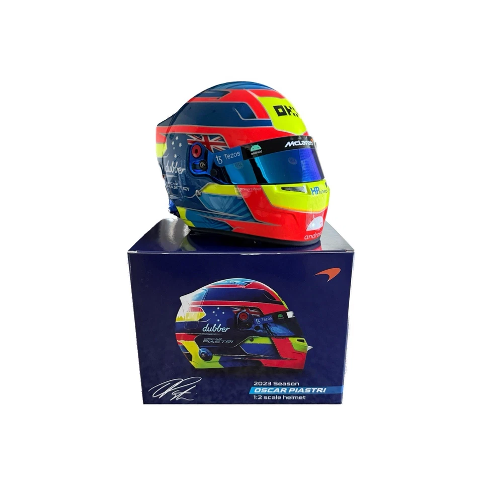 Oscar Piastri 2023 Season 1:2 Scale Mini Helmet - Image 1 of 1