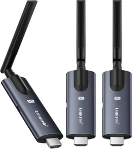 Lemorele Wireless HDMI Transmitter and 2 Receivers,Support - Picture 1 of 8