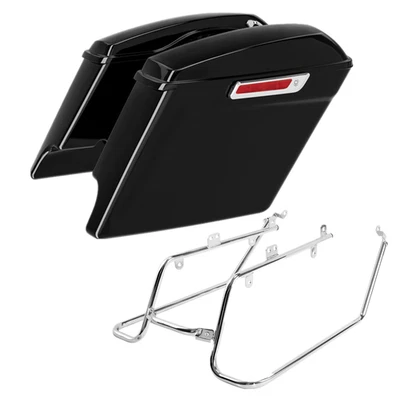 Hard Saddlebags Conversion Bracket Fit For Harley Low Rider Super Glide 08-17 16 - Image 1 of 4