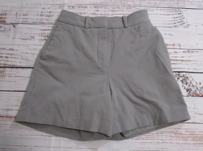 Aritzia Babaton Atelier Solid Gray Wool Lined Shorts Womens 00  23"x4 3/4" - Image 1 of 4
