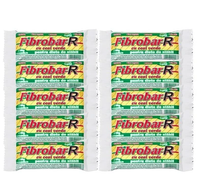 Fibrobar-R Protein Bars Green Tea High-Fiber Meal Replacement Diet Snack 10-Pack - image 1 of 4