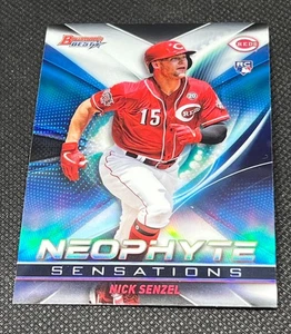 2019 Bowman's Best Neophyte Sensations Holo Refractor Nick Senzel Rookie RC NS-8 - Picture 1 of 2