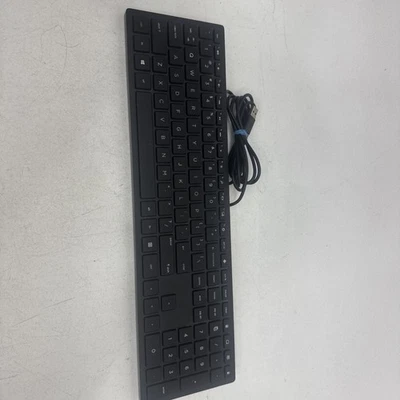 HP Lifestyle Keyboard USB Wired PC Model TPC P001K Black 16”x4.5” - Image 1 of 4