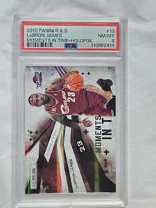 2010 Panini Rookies & Stars LeBron James Moments In Time HOLO FOIL #77/199 PSA 8 - Bild 1 von 5